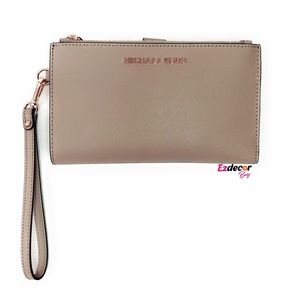 NWT Michael Kors Jet Set Double Zip Wristlet